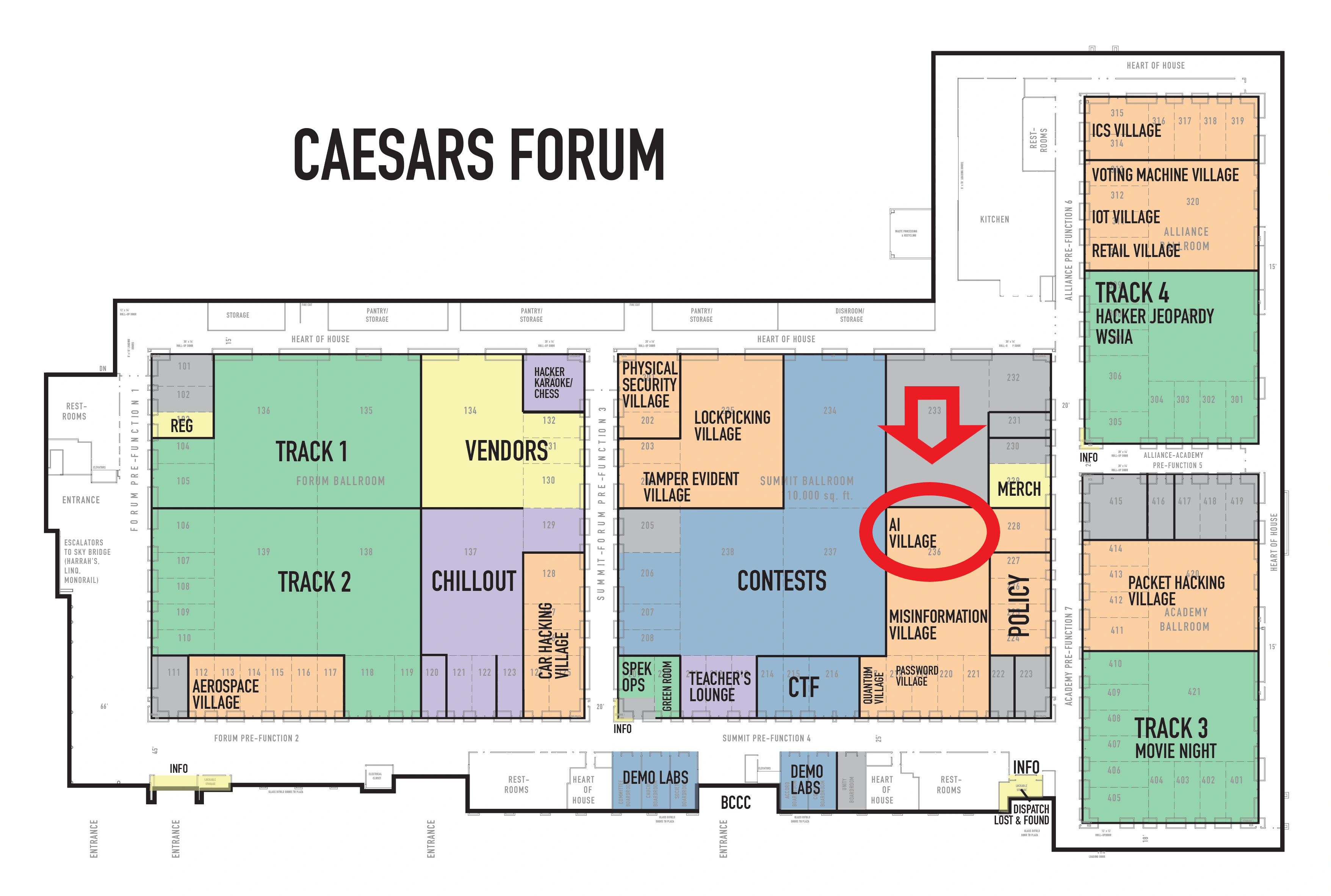 Map of the caesar forums
